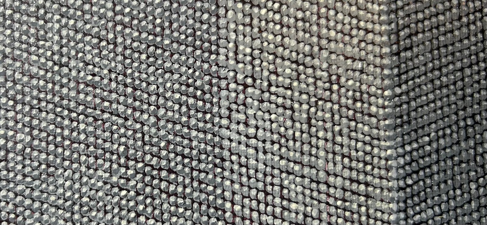 Finished purpleheart cube — angle view